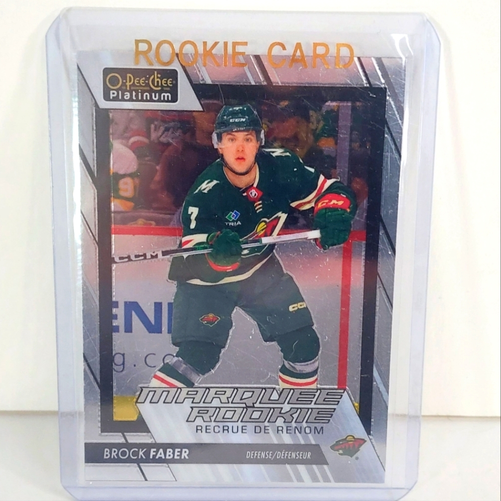 Brock Faber OPC Platinum 2023/24 Marquee Rookie #260 Minnesota Wild